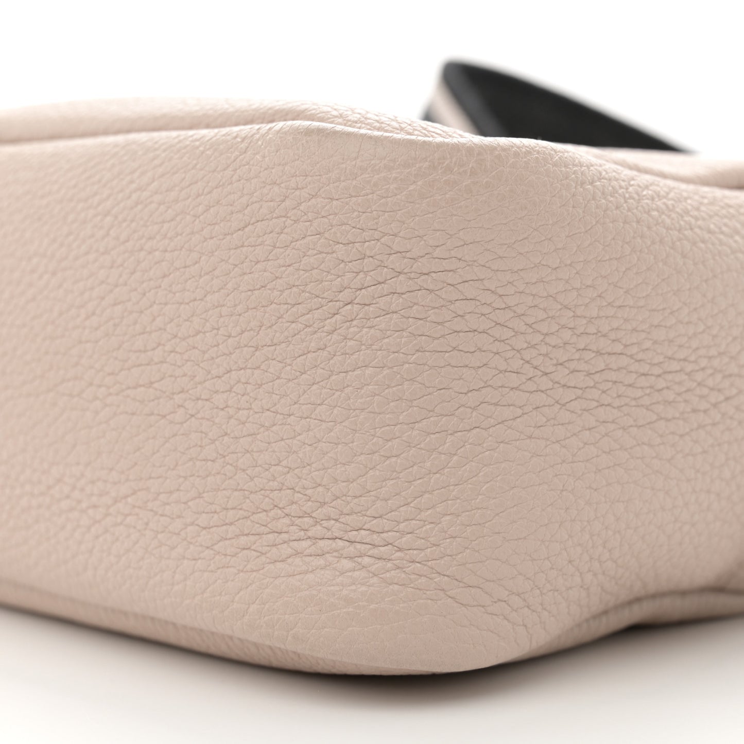 Vitello Daino Soft Medium Double Zip Shoulder Bag Ninfea