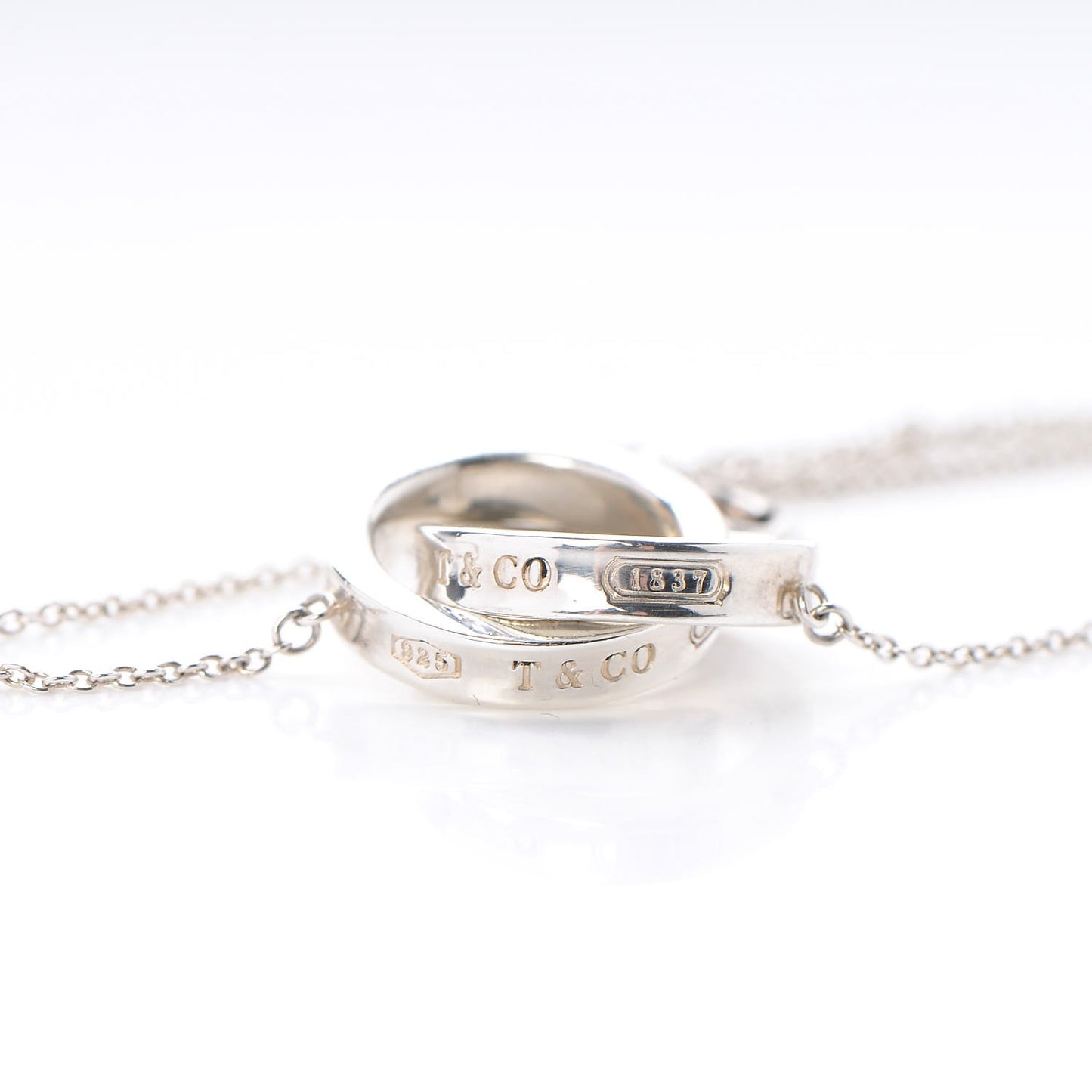 Sterling Silver 1837 Interlocking Circles Pendant Necklace