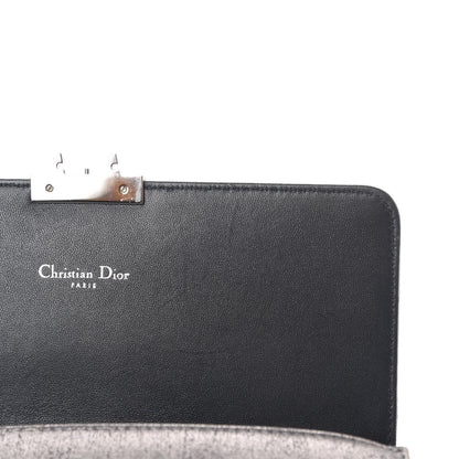 Christian Dior Metallic Brushed Calfskin Miss Dior Promenade Pouch Gunmetal 16 of 21