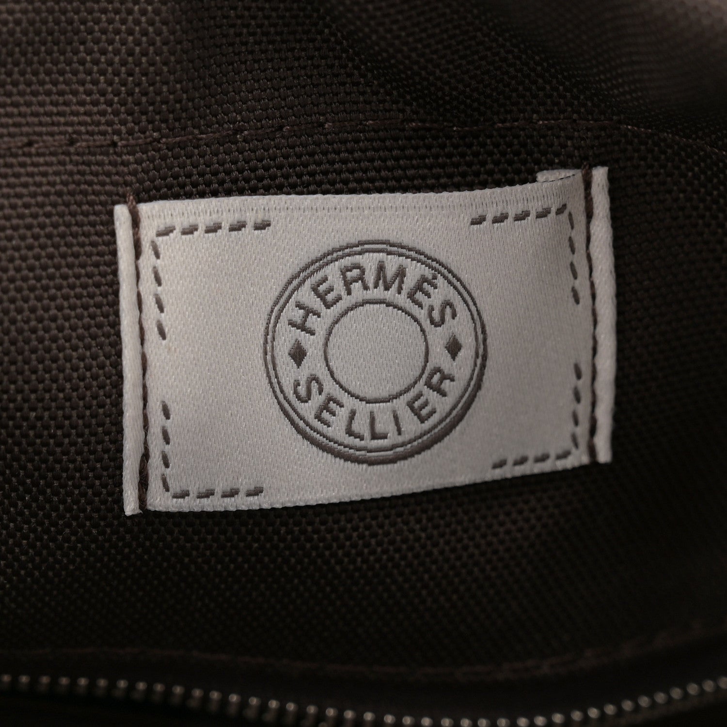 Hermes Canvas The Grooming Bag Rouge H Chocolat 8 of 12