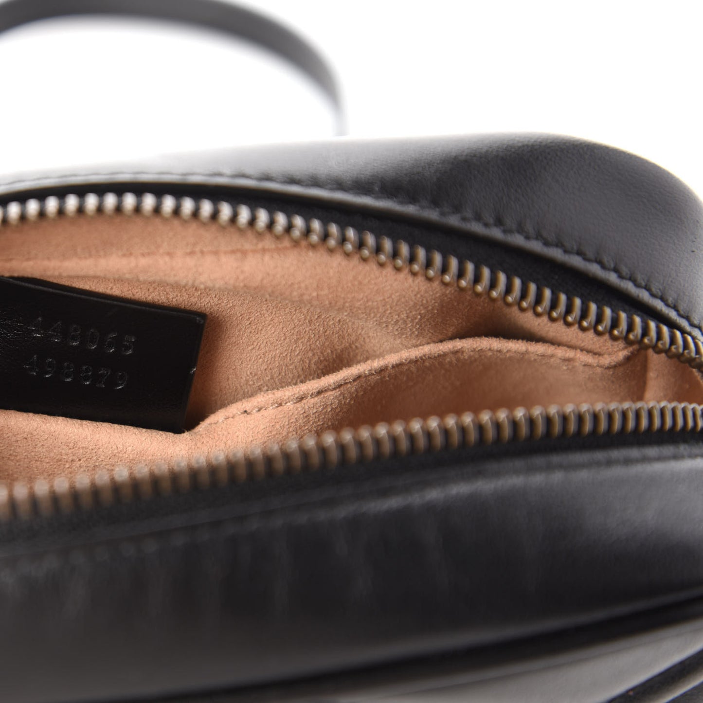 Calfskin Matelasse Mini GG Marmont Chain Shoulder Bag Black