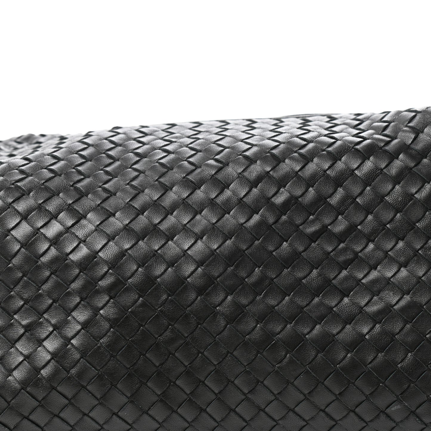 Nappa Intrecciato Medium Shoulder Bag Black