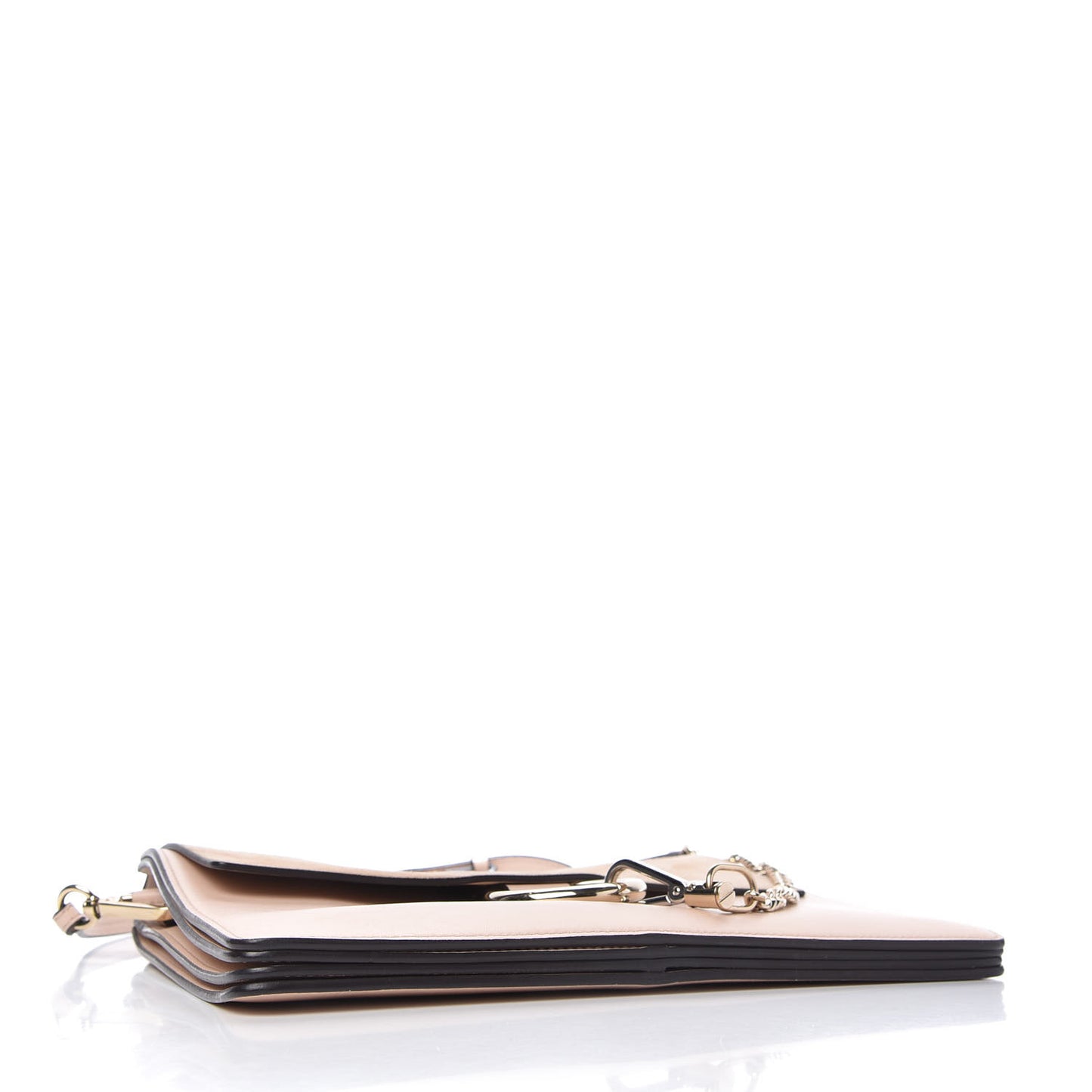 Calfskin Suede Medium Faye Shoulder Bag Cement Pink