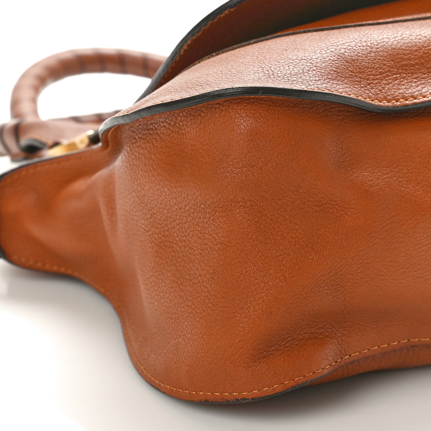 Chloe Calfskin Medium Marcie Satchel Tan 9 of 10