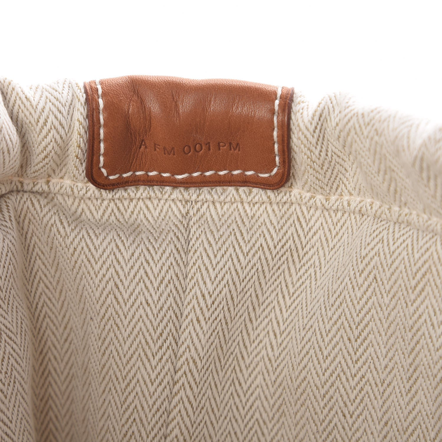 Hermes Canvas Barenia Fourbi 25 MM Pouch Naturel Fauve 7 of 10