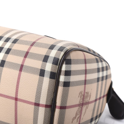 Burberry Haymarket Check Small Chester Bowling Bag Chocolate 8 of 11