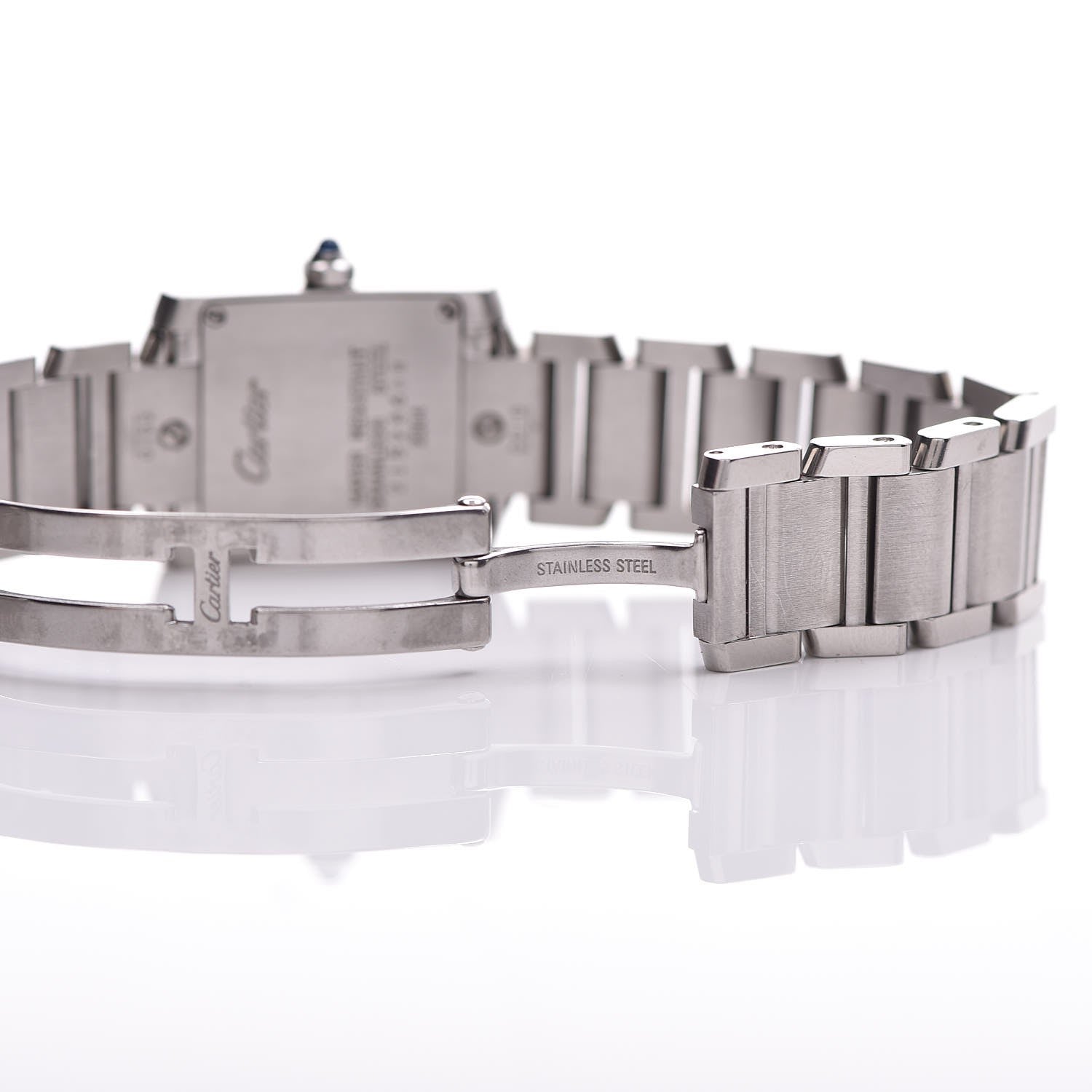 Cartier Stainless Steel 20mm Tank Francaise Quartz Watch 7 of 9