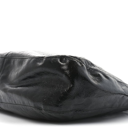 Fendi Crinkled Calfskin Baguette Shoulder Bag Black 10 of 11
