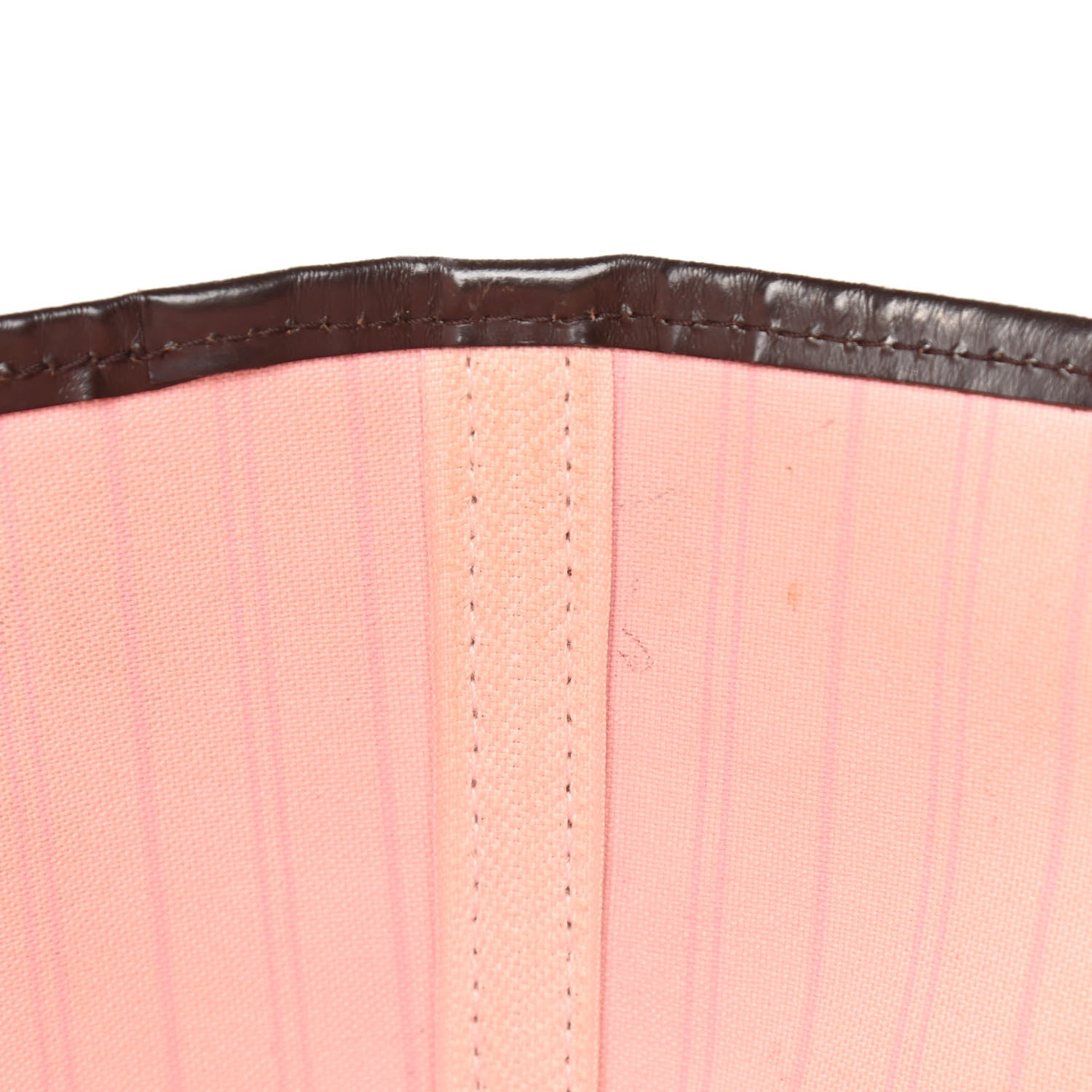 Louis Vuitton Damier Ebene Neo Neverfull MM Rose Ballerine 13 of 14