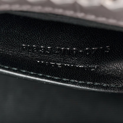 Saint Laurent SAINT LAURENT Calfskin Crocodile Embossed Medium Classic Monogram Kate Tassel Satchel Fog 8 of 13