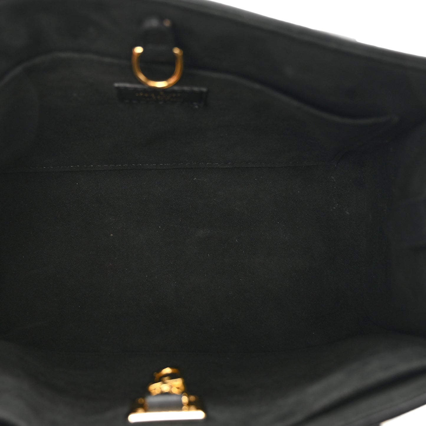 Calfskin Lock & Go Tote Black