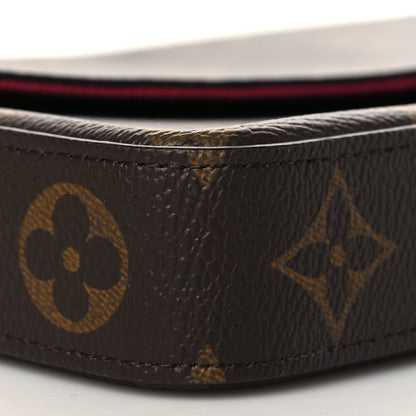 Louis Vuitton Monogram Pochette Felicie Chain Wallet Fuchsia 10 of 12