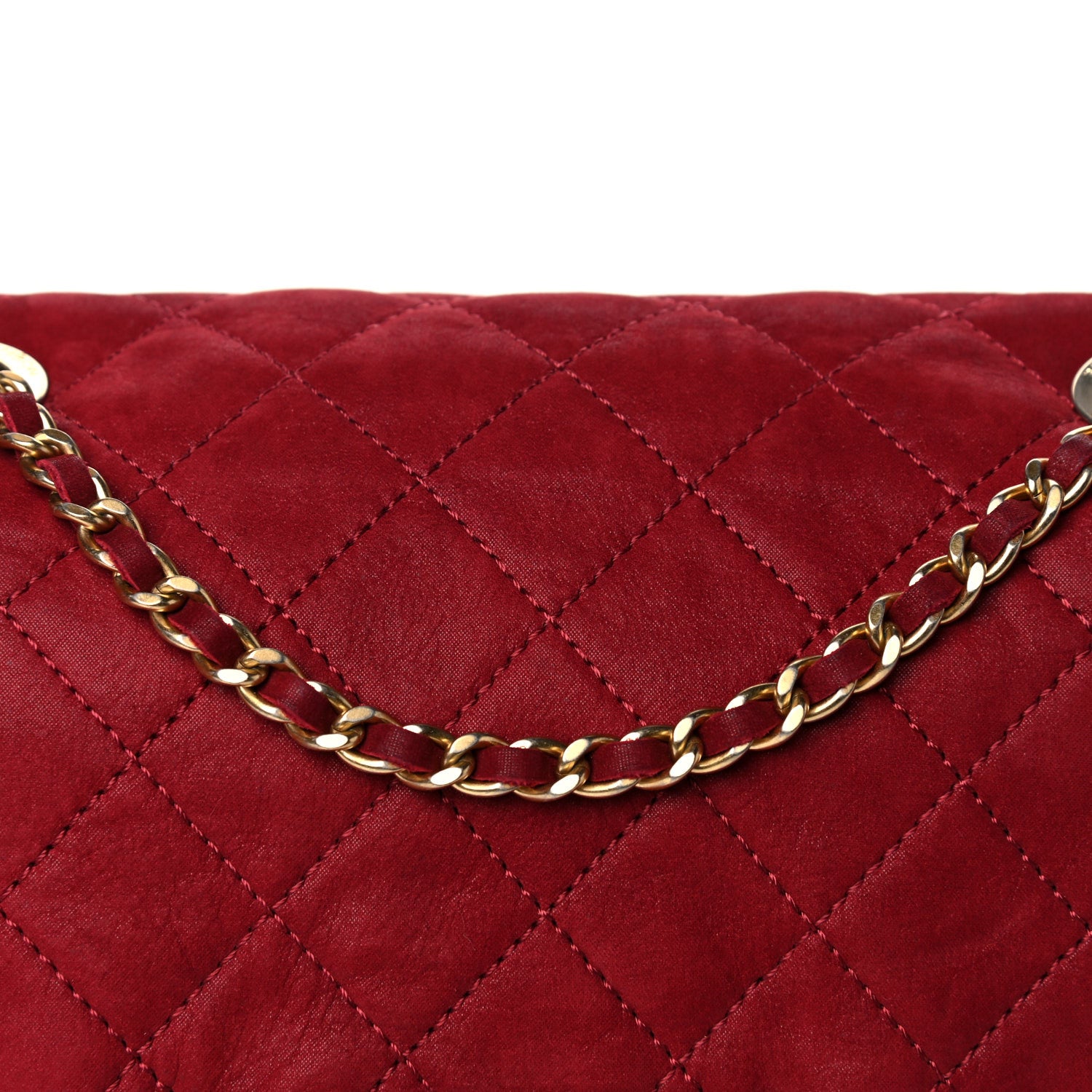Chanel Iridescent Calfskin Quilted Flap Bag Red 8 of 12