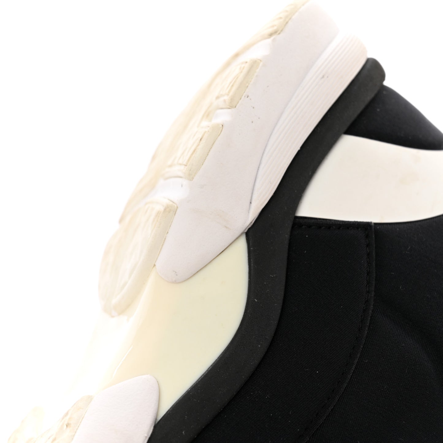 Lycra Fabric Womens CC Sneakers 38 Black White Pink