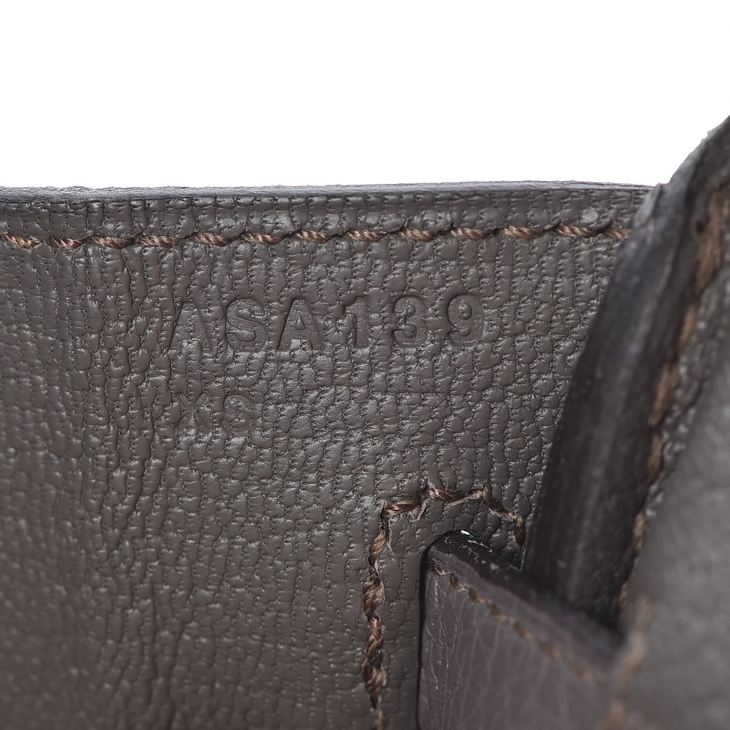 Hermes Togo Birkin 25 Etain 29 of 37