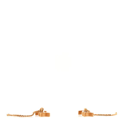 Saint Laurent Metal Opyum Drop Earrings Gold 3 of 3