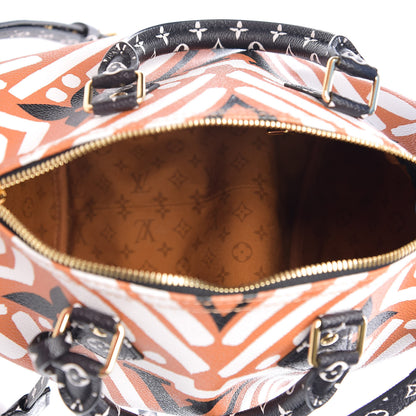 Louis Vuitton Monogram Giant Crafty Speedy Bandouliere 25 Creme Caramel 4 of 8