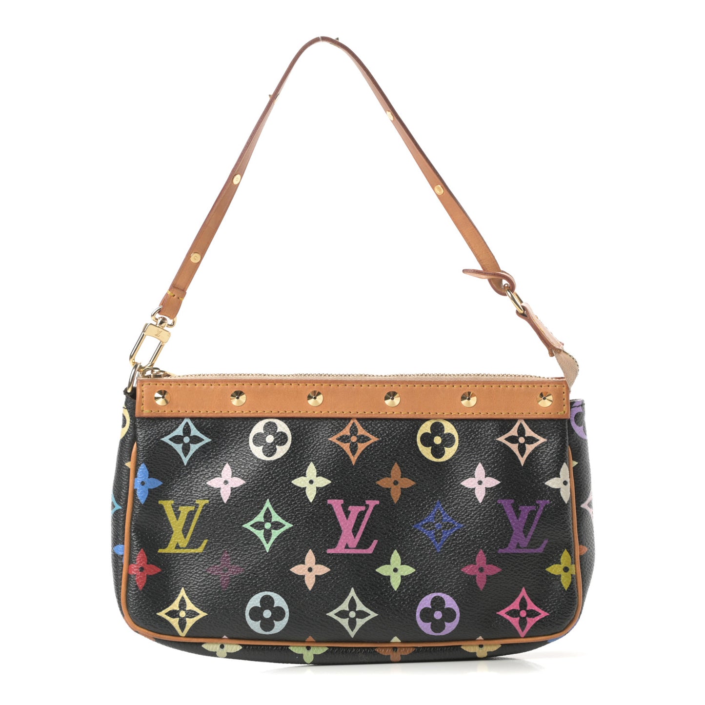 Monogram Multicolor Pochette Accessories Black