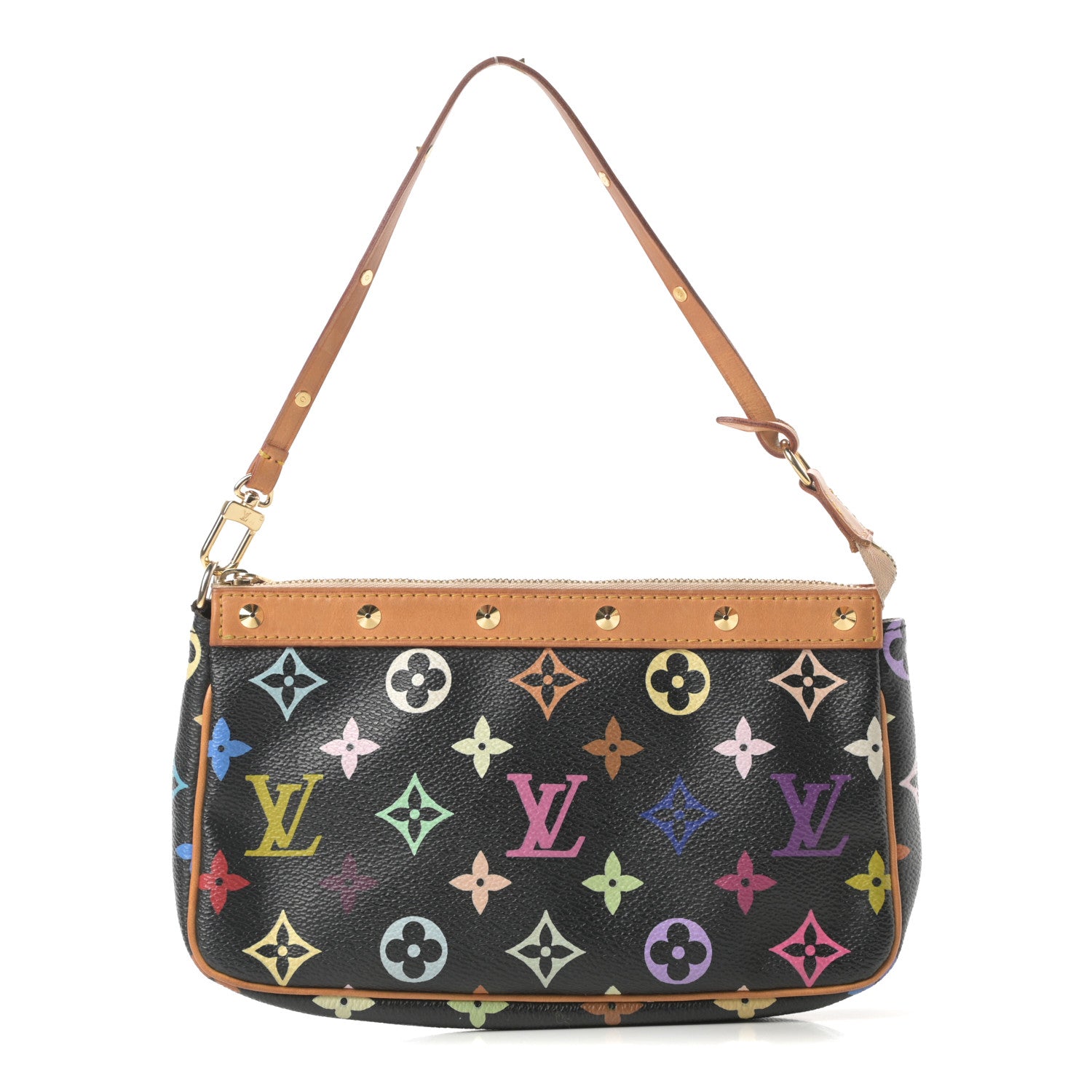 Louis Vuitton Monogram Multicolor Pochette Accessories Black 1 of 11