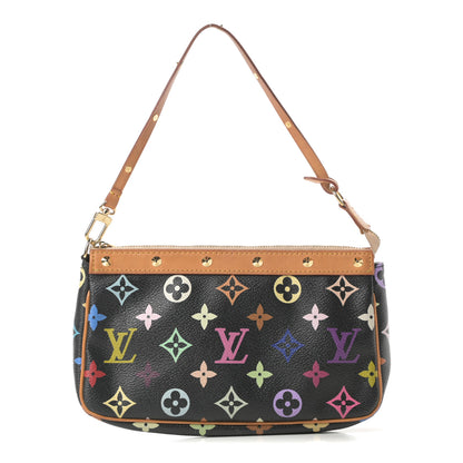 Louis Vuitton Monogram Multicolor Pochette Accessories Black 1 of 11