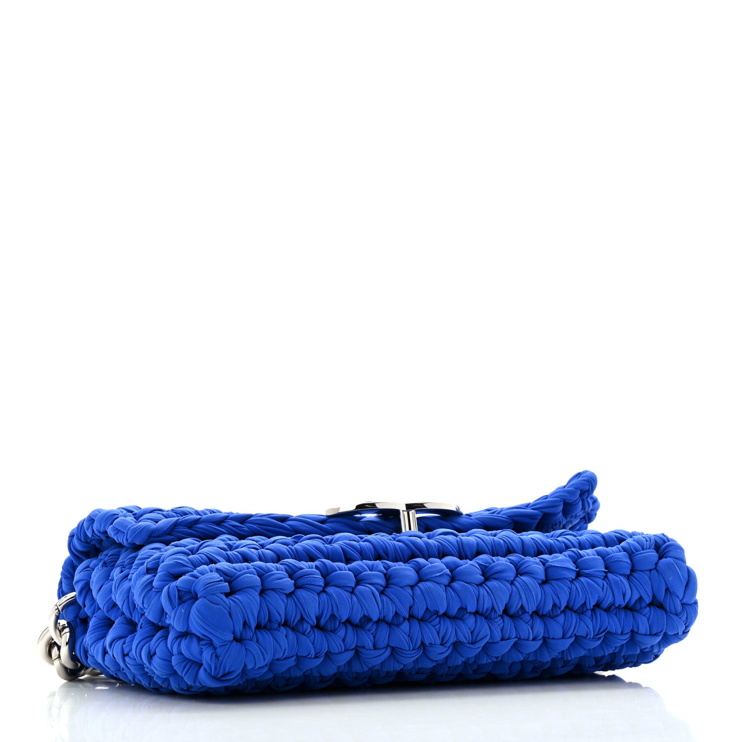 Chanel Crochet Fancy Single Flap Blue 4 of 10