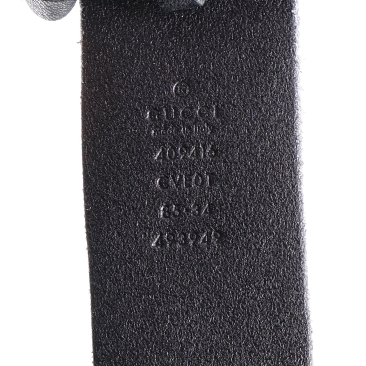 Faded Calfskin Double G 40mm Belt 85 34 Black