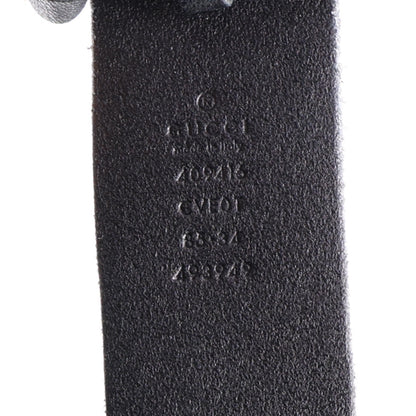 Gucci Faded Calfskin Double G 40mm Belt 85 34 Black 5 of 5
