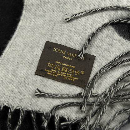 Louis Vuitton Cashmere Monogram Reykjavik Scarf Black 3 of 3