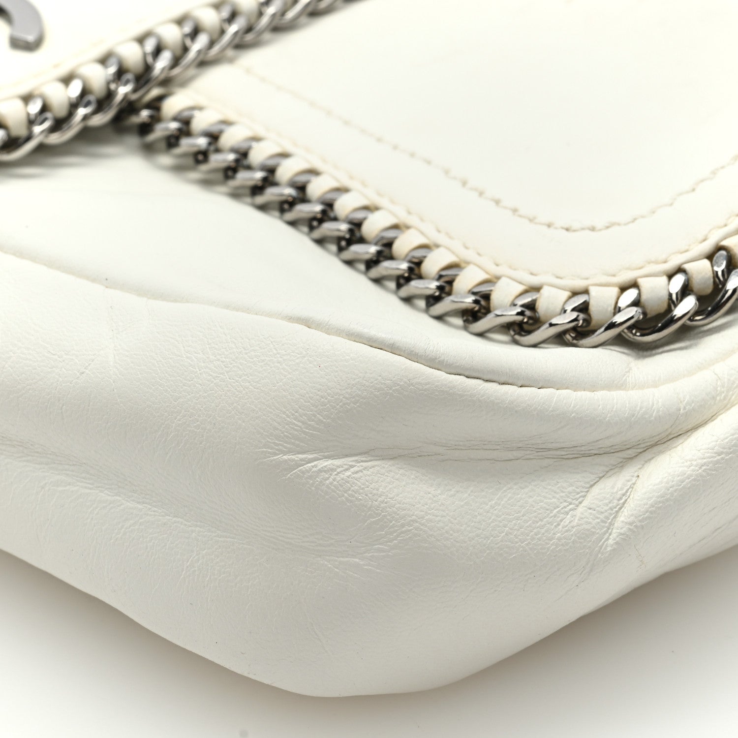 Chanel Lambskin Medium Madison Flap White 9 of 11