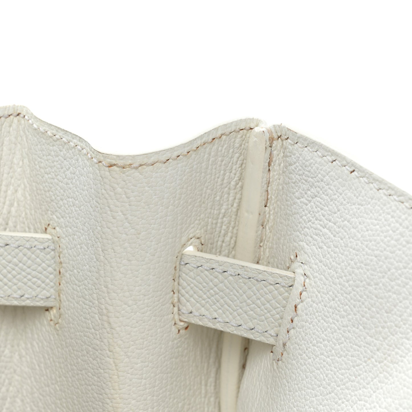 Epsom Birkin 35 White