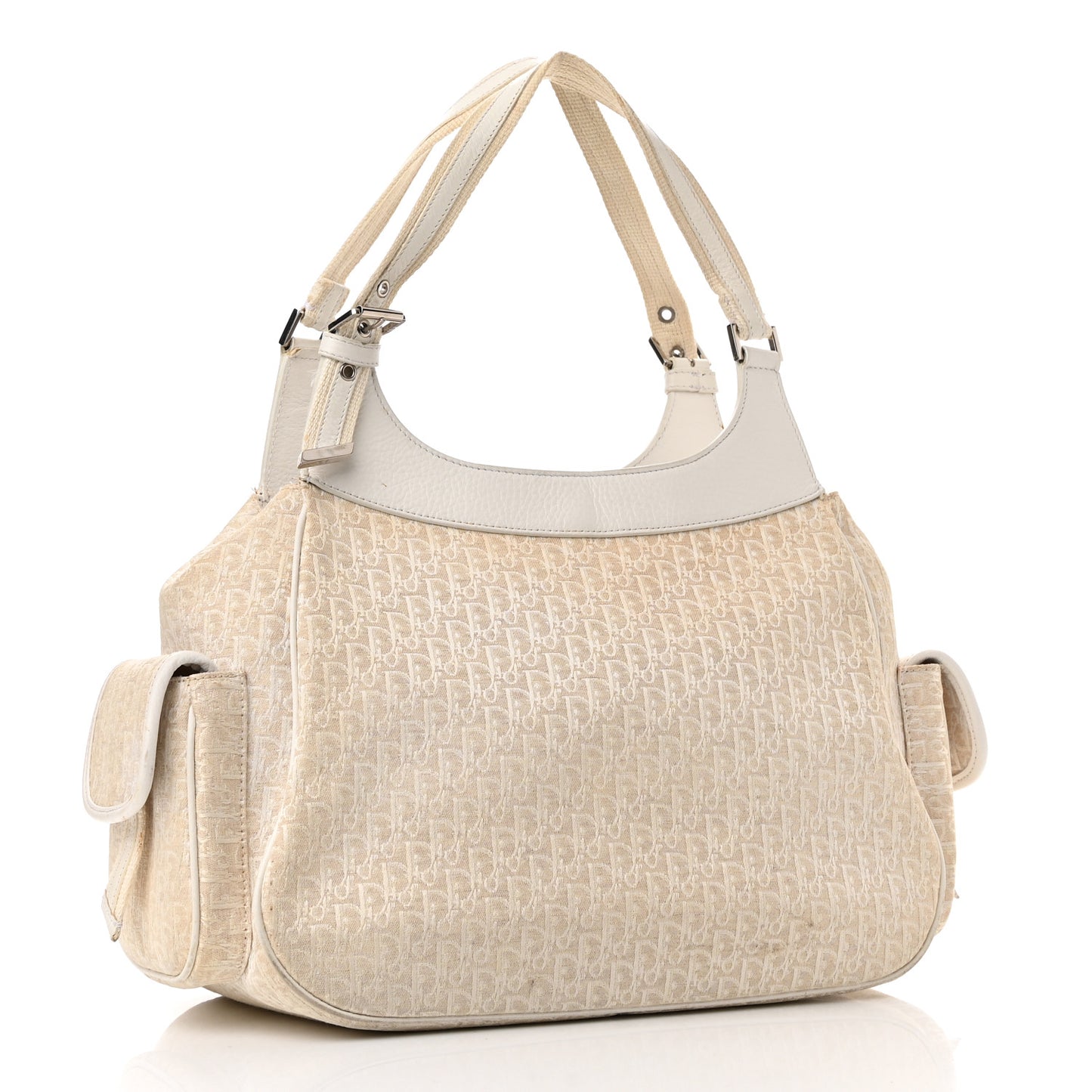 Monogram Pocket Satchel Beige