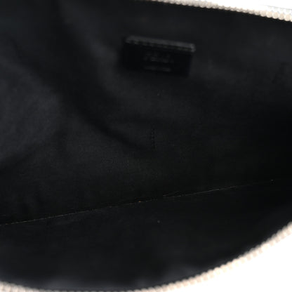 Fendi Vitello Grace FF 1974 Embossed Slim Clutch Black 5 of 8