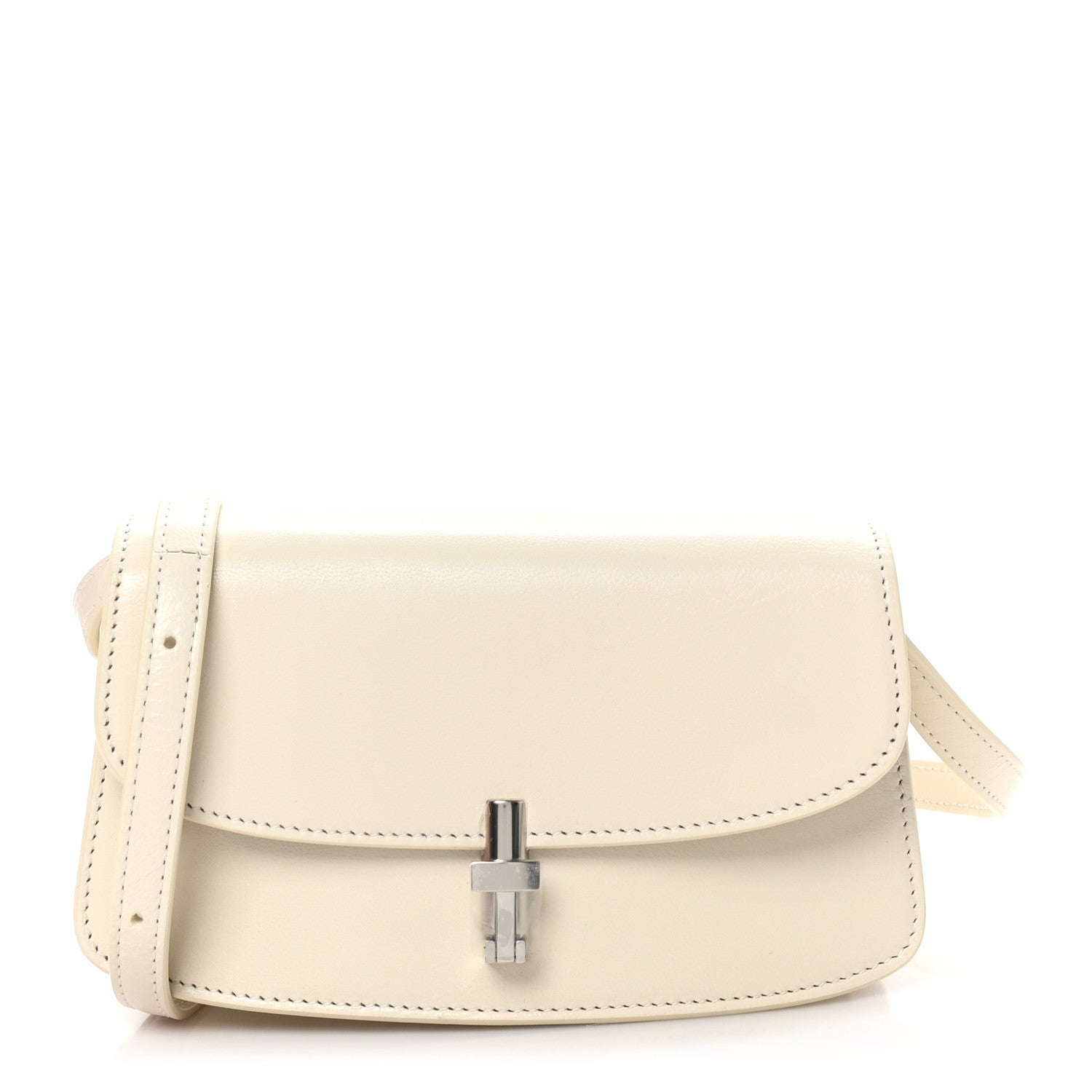 The Row Smooth Calfskin The Sofia E/W Crossbody Ivory 1 of 9