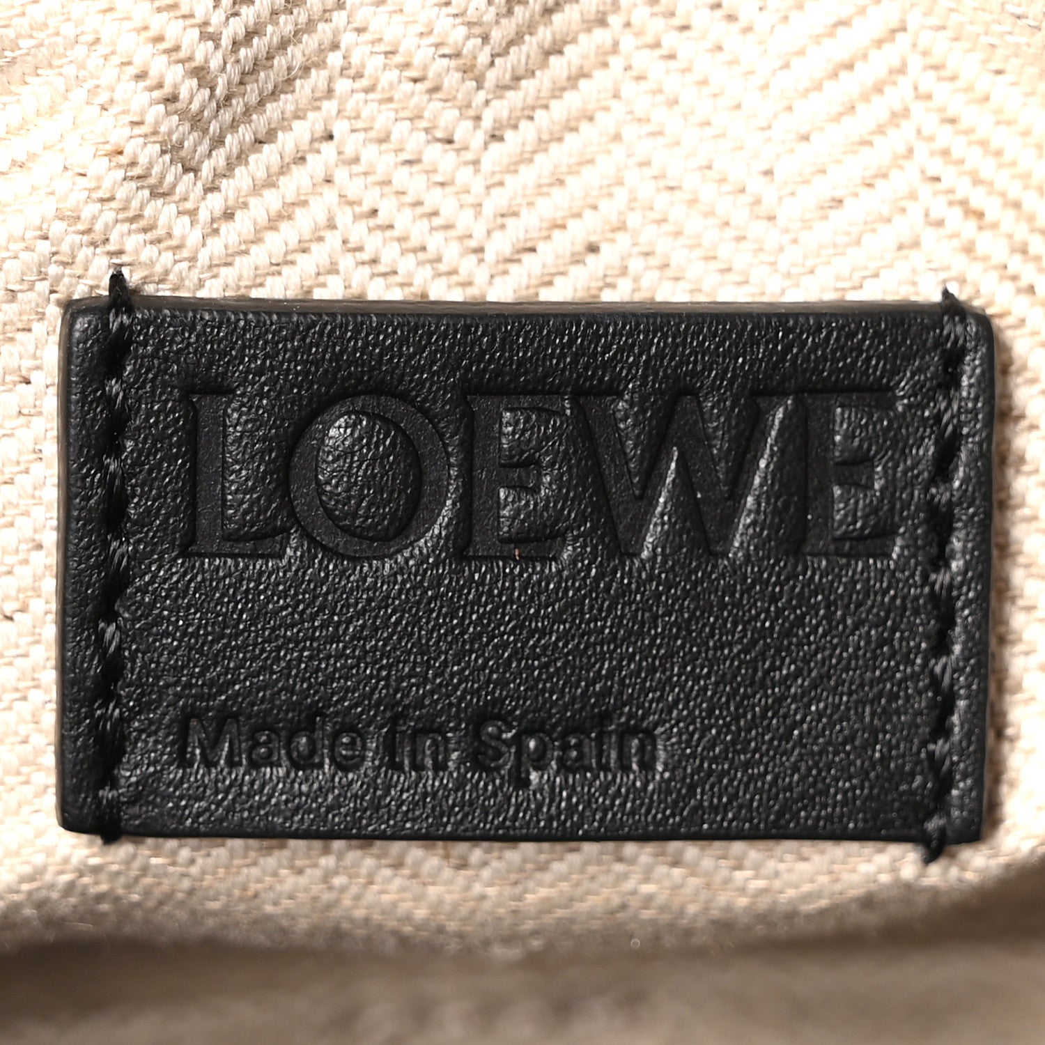 Loewe Grained Calfskin Large Puzzle Edge Bag Black 6 of 9