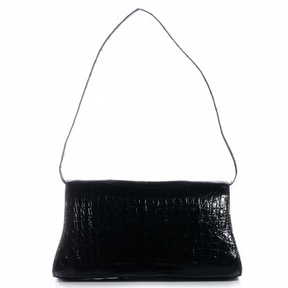Nancy Gonzalez Crocodile Envelope Clutch Black 4 of 8