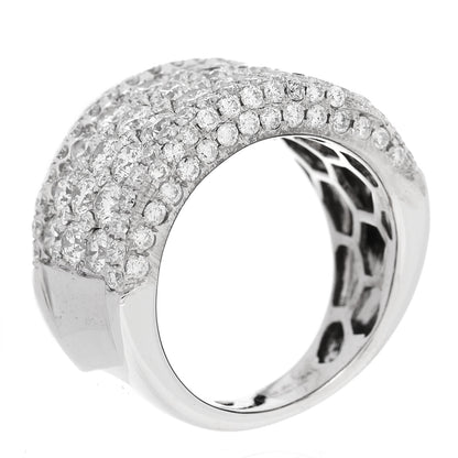 Parker & West by FASHIONPHILE 18K White Gold Diamond 3.15ctw Band Ring 53 6.25 6 of 9
