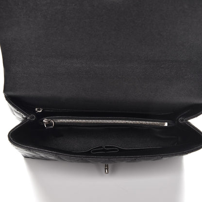 Chanel Caviar Lizard Quilted Small Coco Handle Flap Black 6 of 8