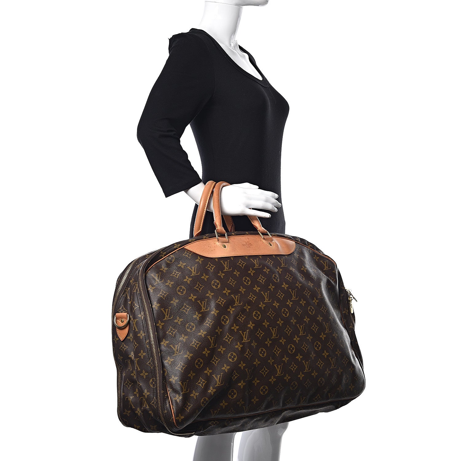 Louis Vuitton Monogram Alize 2 Compartment Luggage Travel Bag 2 of 19