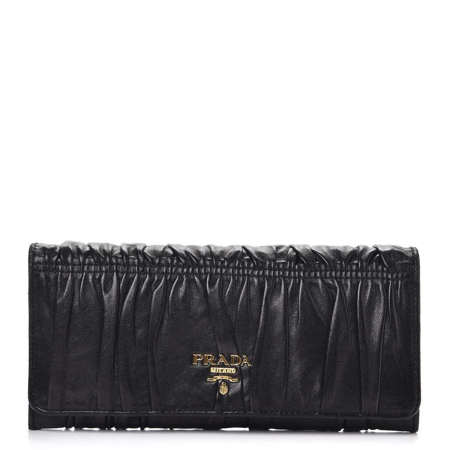 Prada Nappa Gaufre Continental Wallet Nero Black 1 of 7