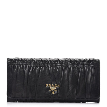 Prada Nappa Gaufre Continental Wallet Nero Black 1 of 7