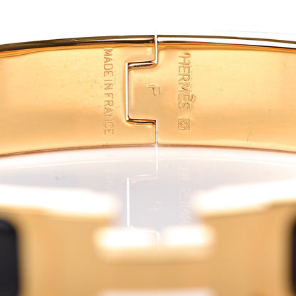 Hermes Enamel Narrow Clic Clac H Bracelet GM Black 4 of 6