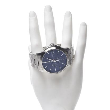 Gucci Stainless Steel 44mm G-Timeless Chronograph Quartz Watch Navy 2 of 7