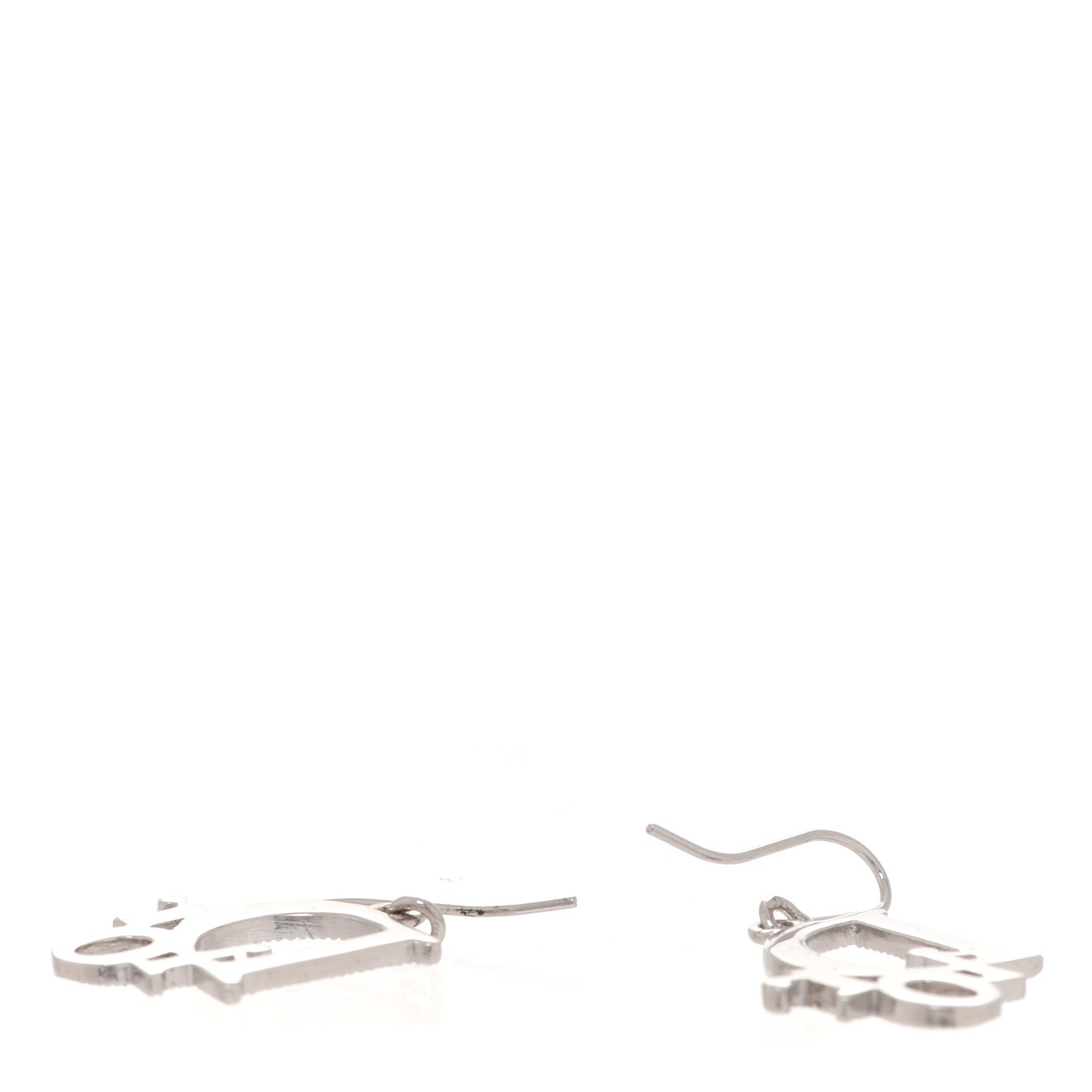 Crystal Logo Earrings Pink