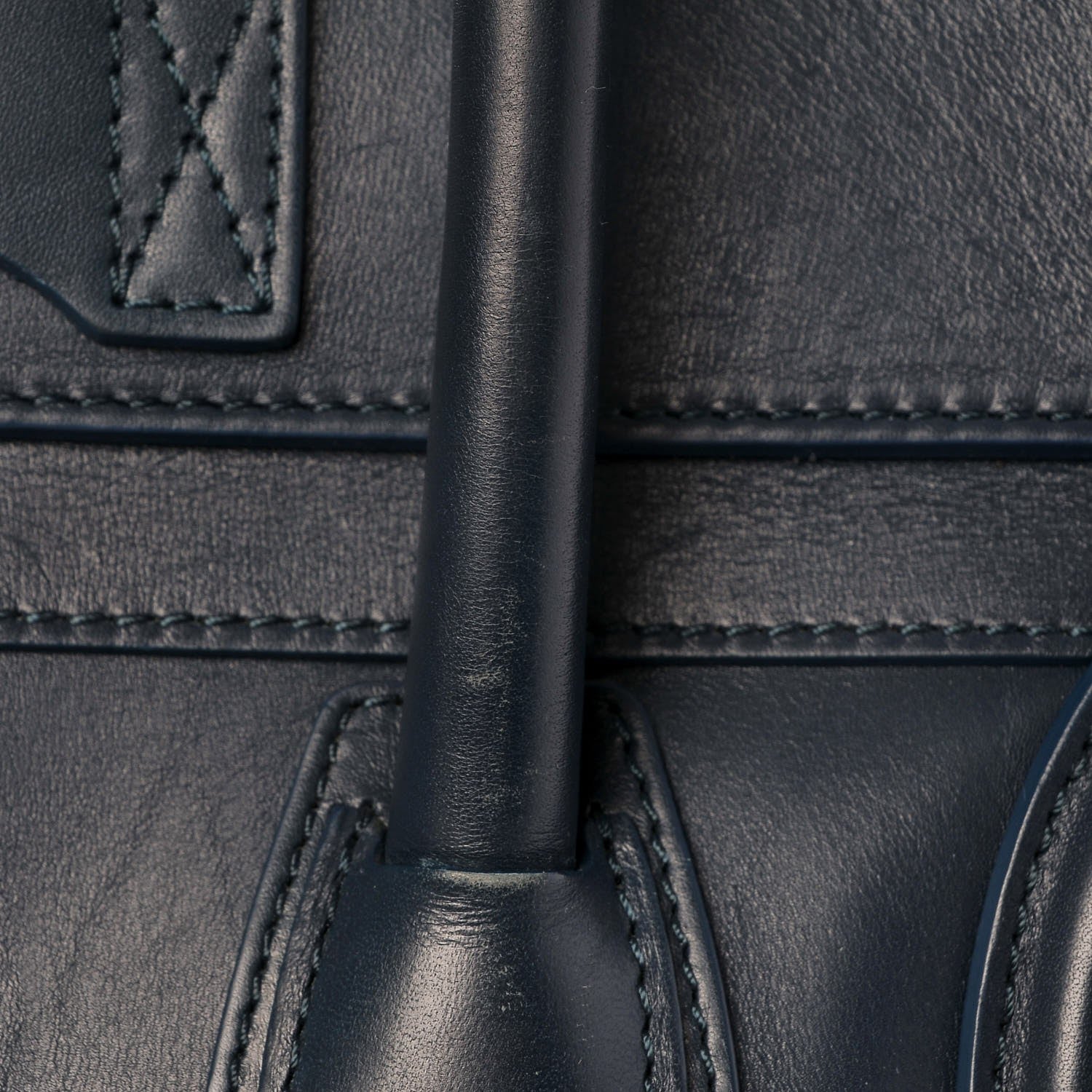 Celine Drummed Calfskin Mini Luggage Orage 16 of 21