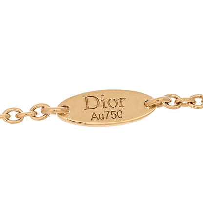 Christian Dior 18K Yellow Gold Diamond Mother of Pearl Rose Des Vents Bracelet 4 of 4