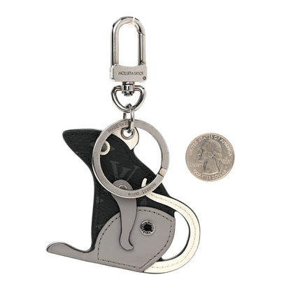 Louis Vuitton Calfskin Monogram Eclipse Rat Bag Charm Key Holder 2 of 6