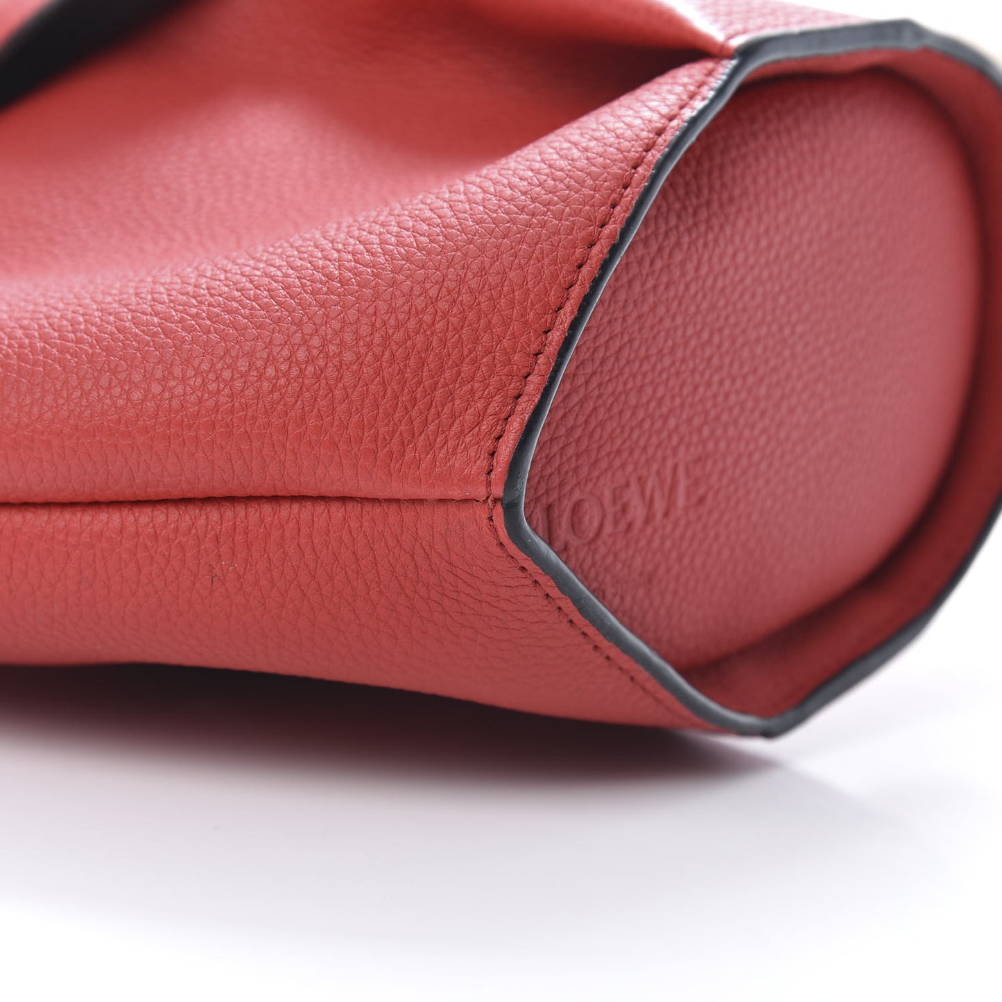 Calfskin Shearling Mini Bunny Crossbody Bag Red
