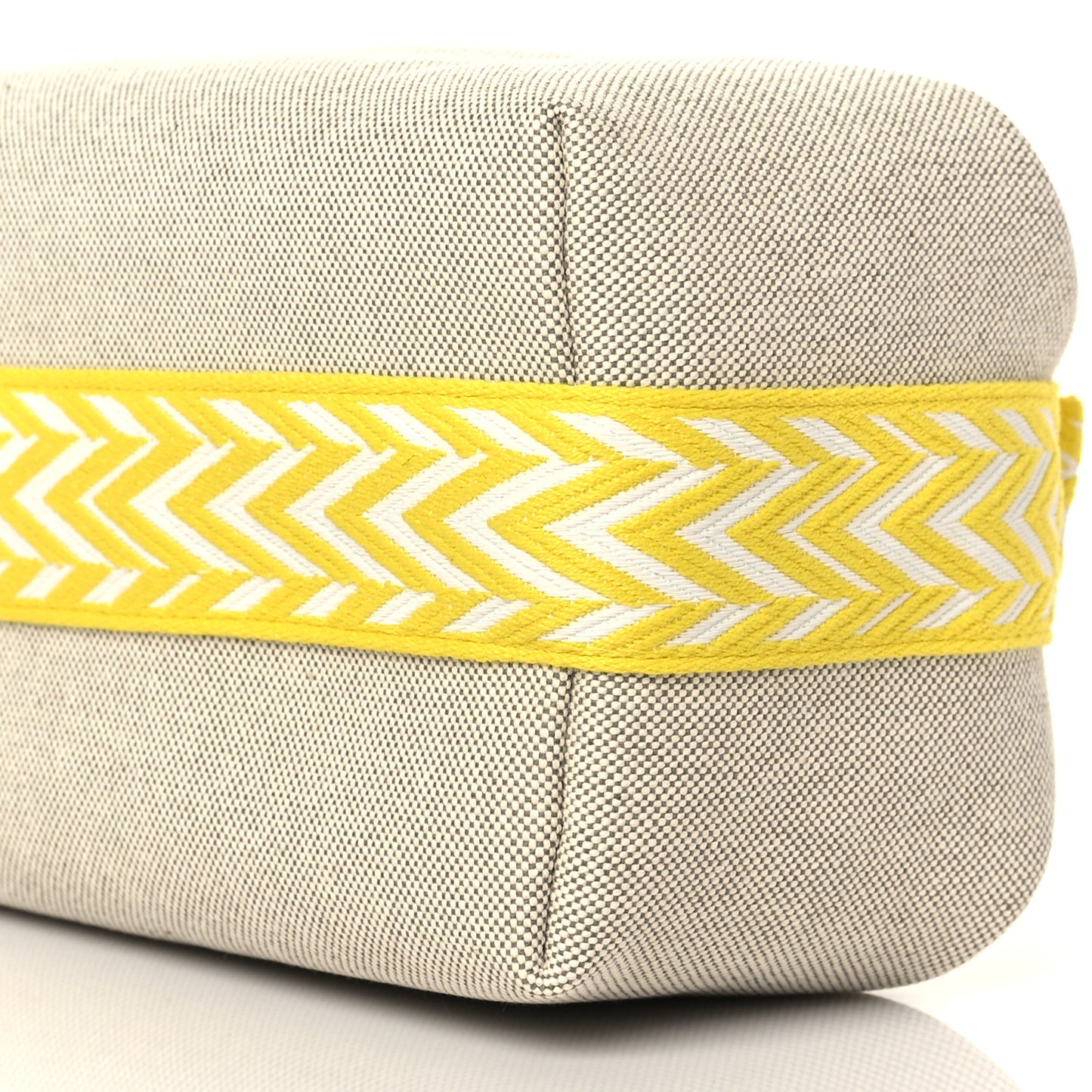 Canvas Small Bride-A-Brac Pouch Natural Jaune Citron