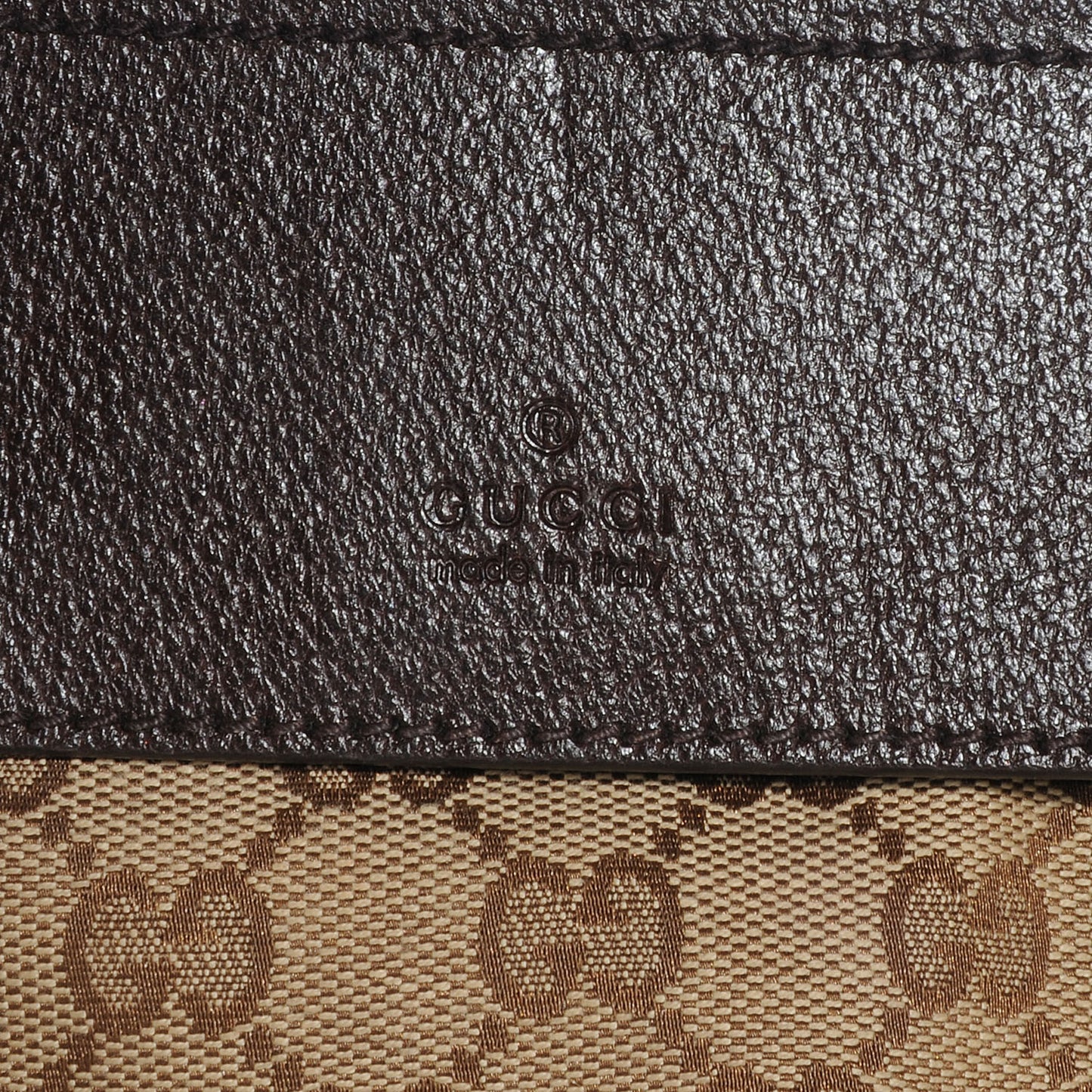 GG Monogram Web Double Pocket Belt Bag Ebony