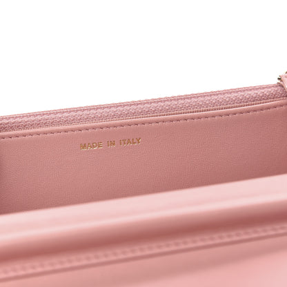 Chanel Lambskin Quilted Wallet On Chain WOC Pink 7 of 11